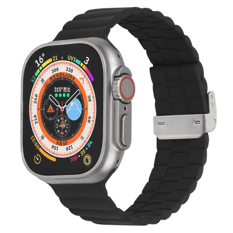 Vildt Fint Silikone Universal Rem passer til Apple Smartwatch - Sort#serie_11