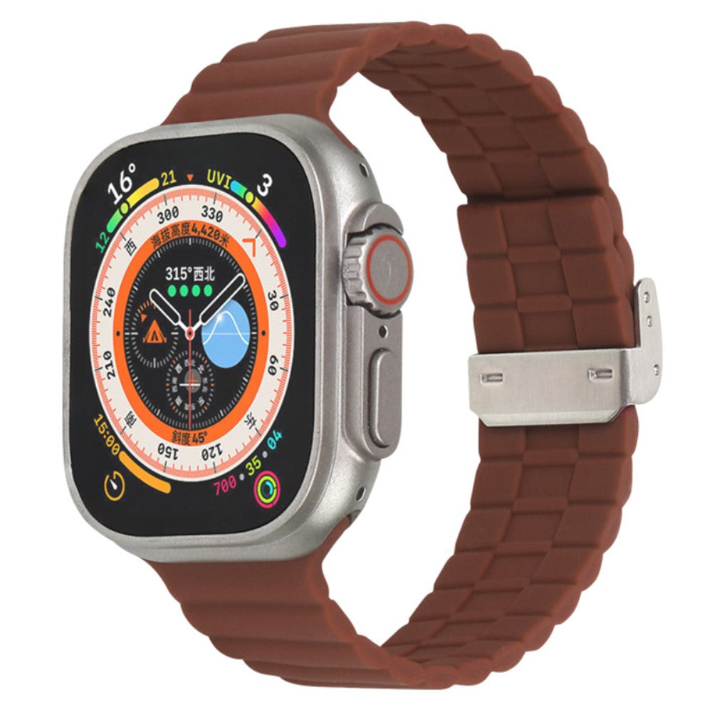 Vildt Fint Silikone Universal Rem passer til Apple Smartwatch - Brun#serie_12
