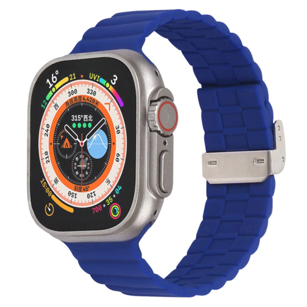 Vildt Fint Silikone Universal Rem passer til Apple Smartwatch - Blå#serie_14