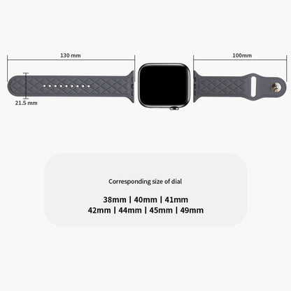 Apple Watch Series 9 41mm textured silicone strap - Orange#serie_2