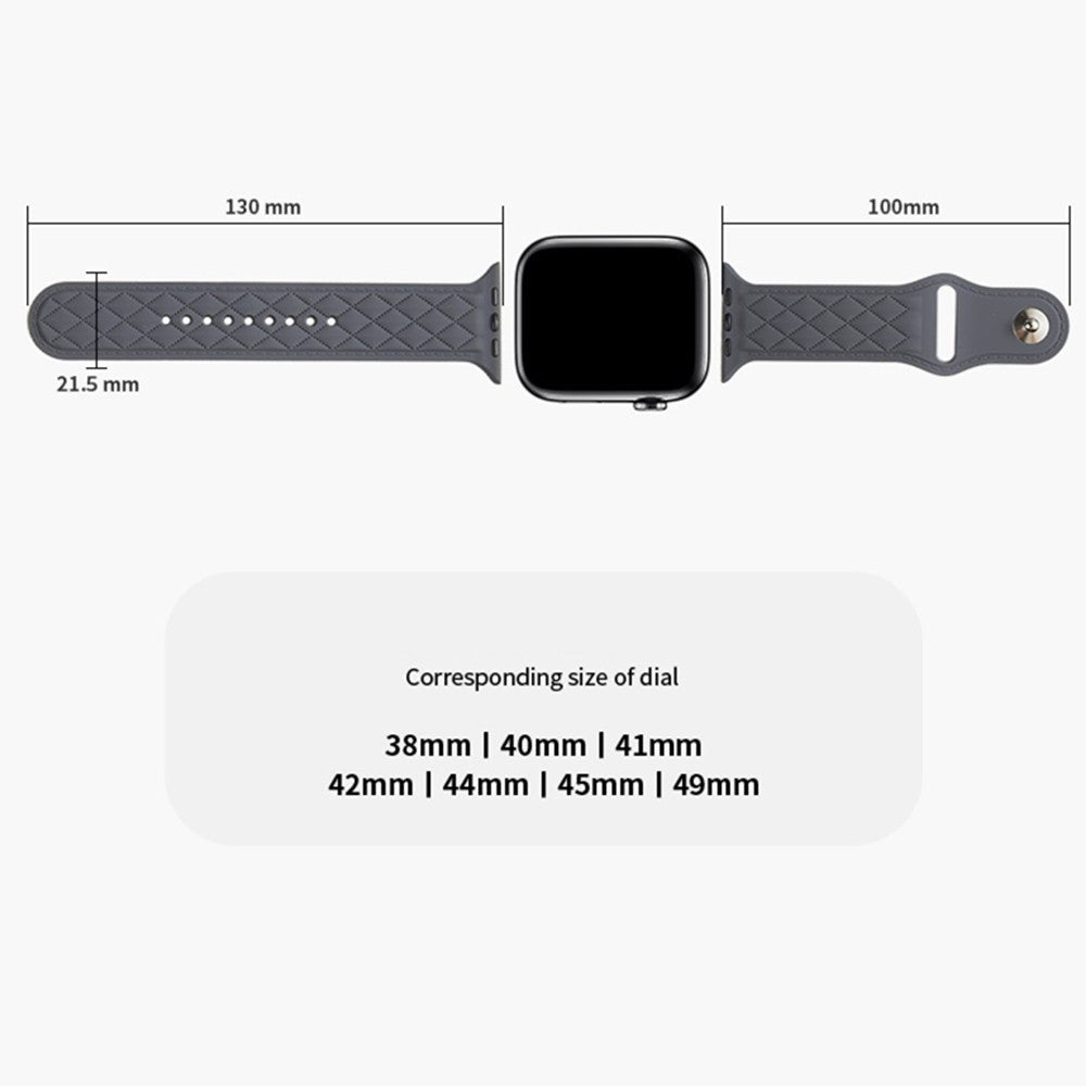 Apple Watch Series 9 41mm textured silicone strap - Black#serie_7