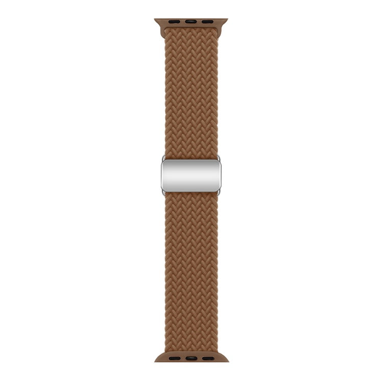 Mega Skøn Metal Og Nylon Universal Rem passer til Apple Smartwatch - Brun#serie_1