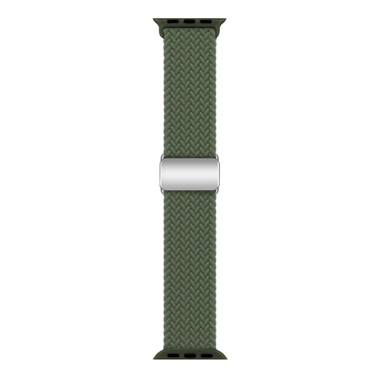Mega Skøn Metal Og Nylon Universal Rem passer til Apple Smartwatch - Grøn#serie_4