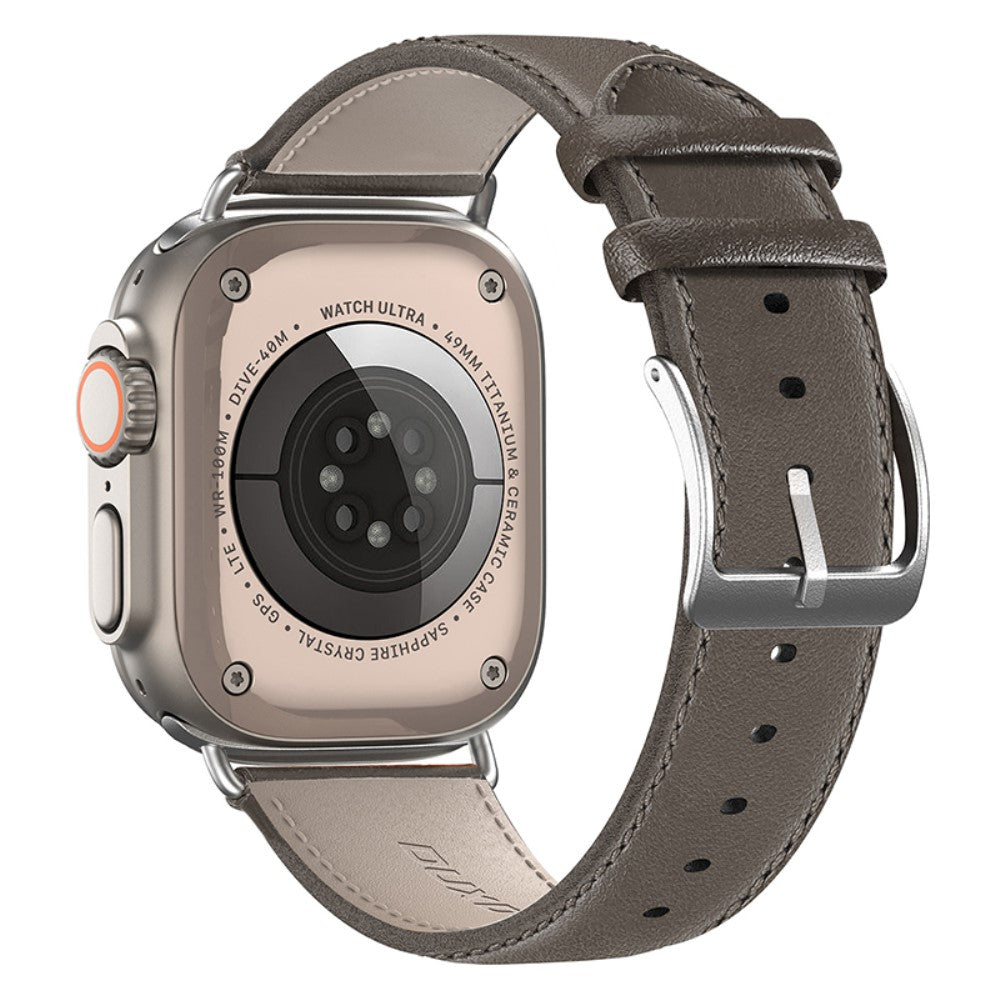 DUX DUCIS YS Apple Watch Series 9 41mm Cowhide leather strap - Grey#serie_4