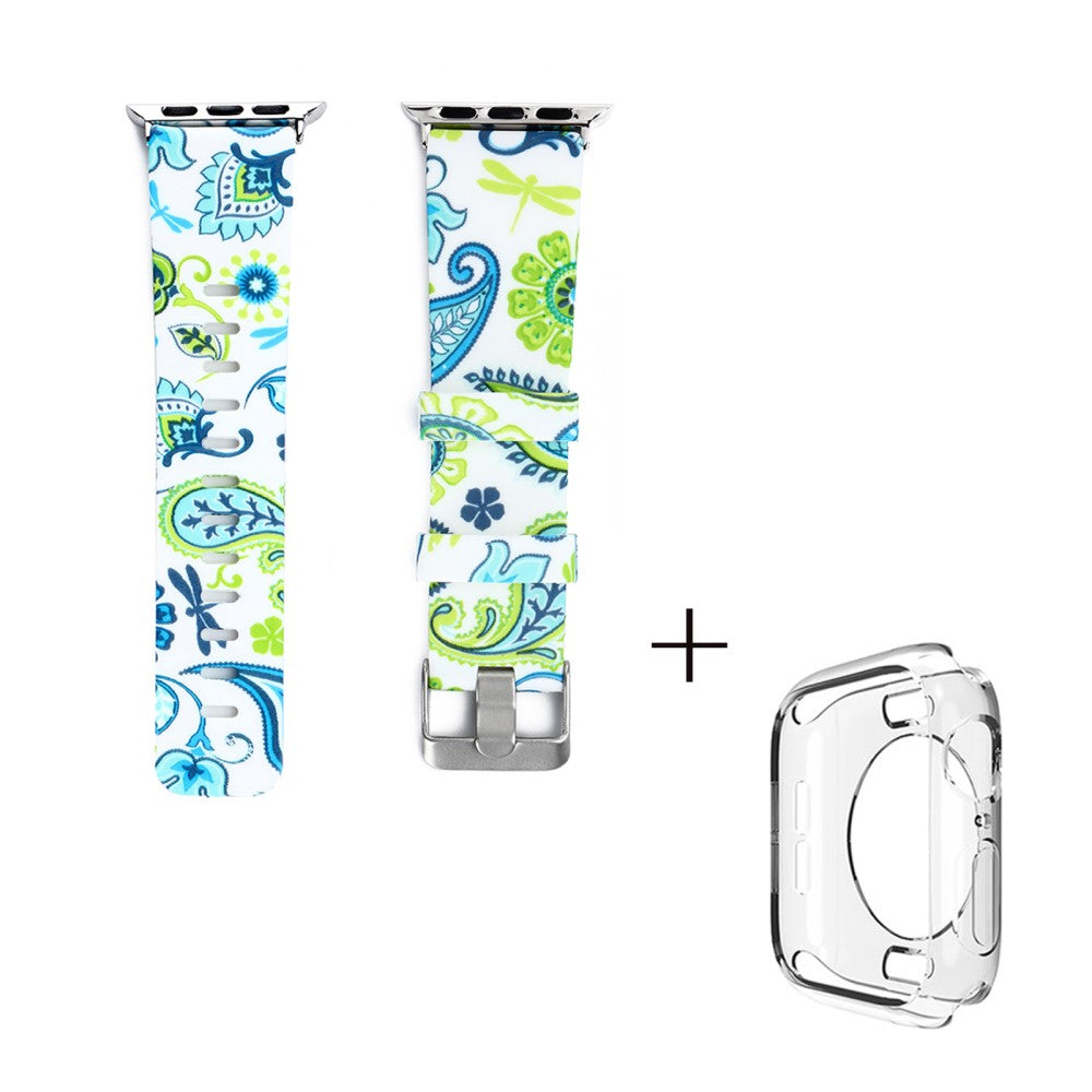 Silikone Cover passer til Apple Watch Series 1-3 42mm - Grøn#serie_2