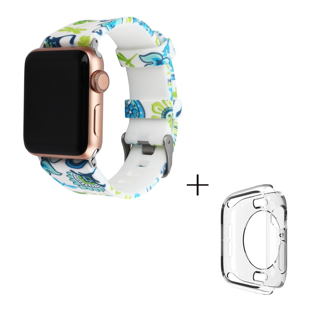 Silikone Cover passer til Apple Watch Series 1-3 42mm - Grøn#serie_2