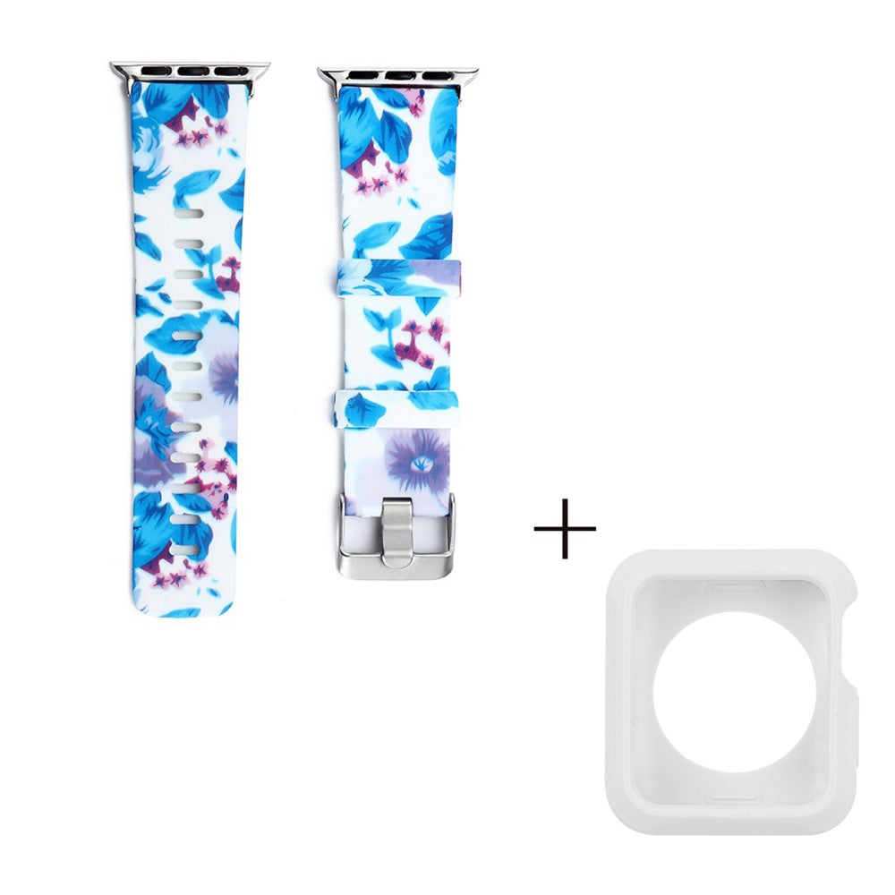Super Cool Silikone Rem passer til Apple Watch Series 1-3 42mm - Blå#serie_3