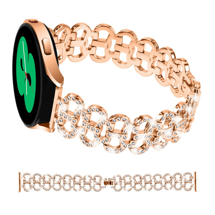 Godt Metal Og Rhinsten Universal Rem passer til Samsung Smartwatch - Pink#serie_1