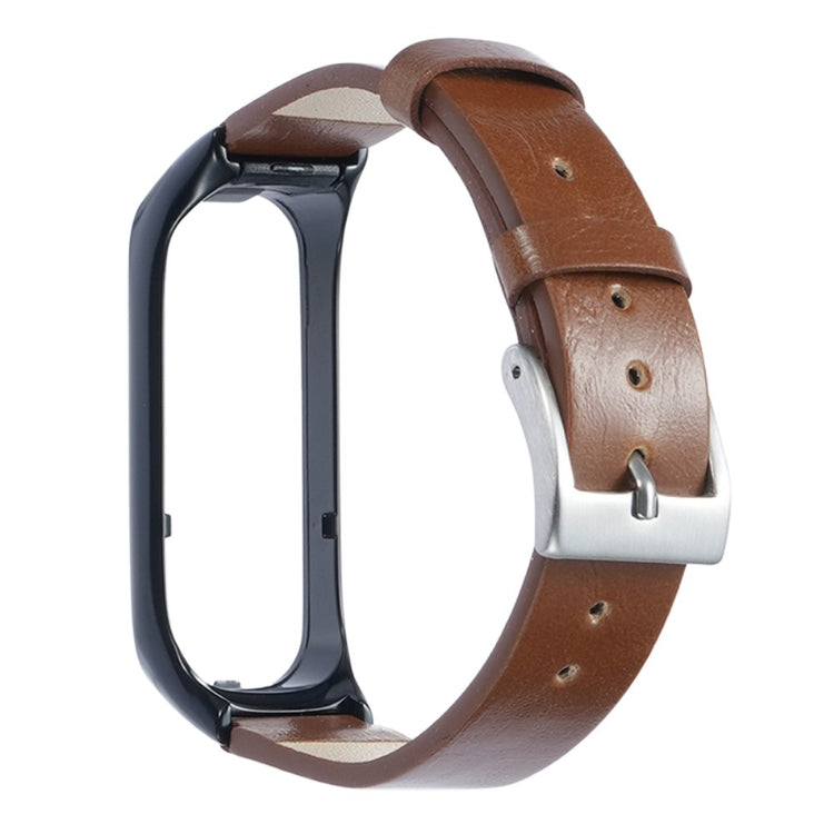 Meget Smuk Ægte Læder Rem passer til Samsung Galaxy Fit 2 - Brun#serie_2