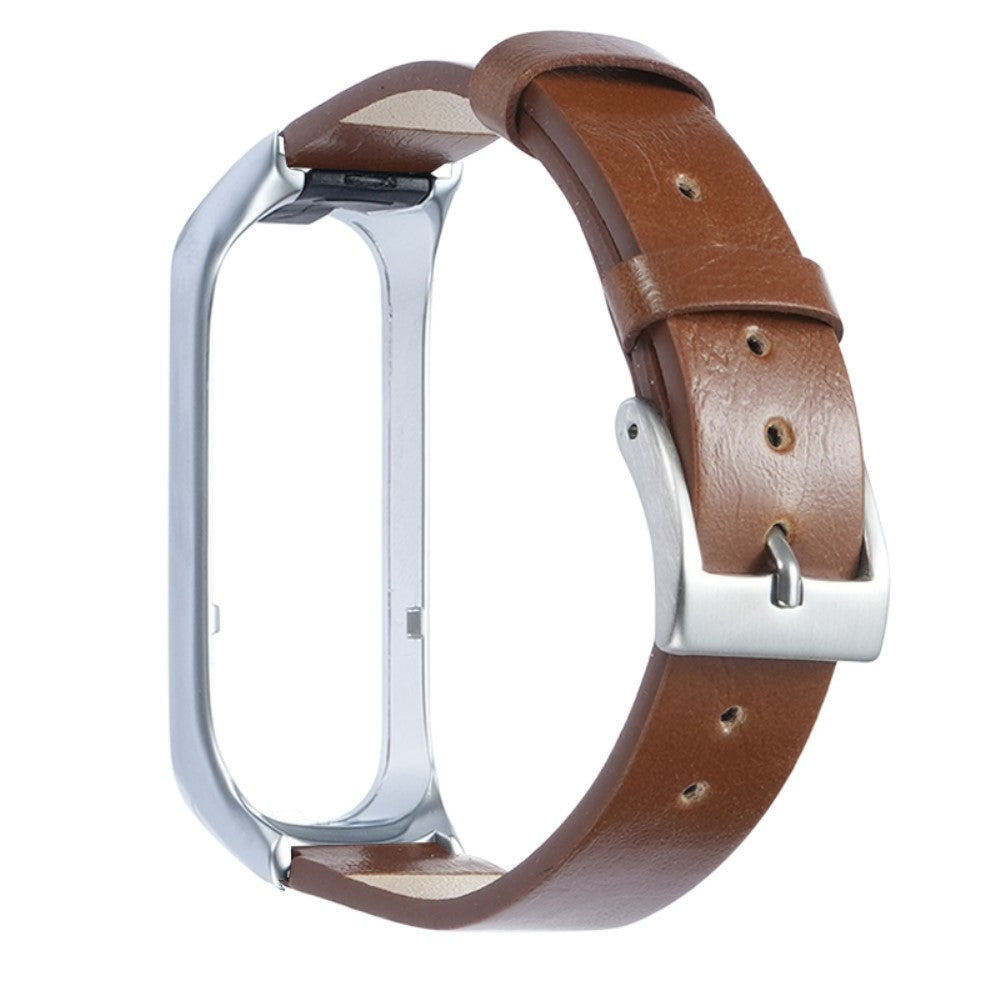 Meget Smuk Ægte Læder Rem passer til Samsung Galaxy Fit 2 - Brun#serie_6