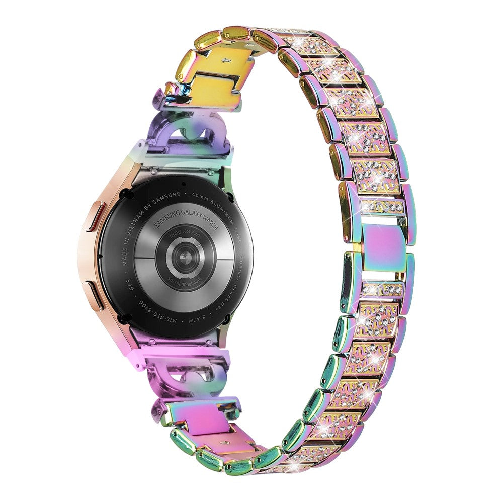 Klassisk Metal Og Rhinsten Universal Rem passer til Samsung Smartwatch - Flerfarvet#serie_1