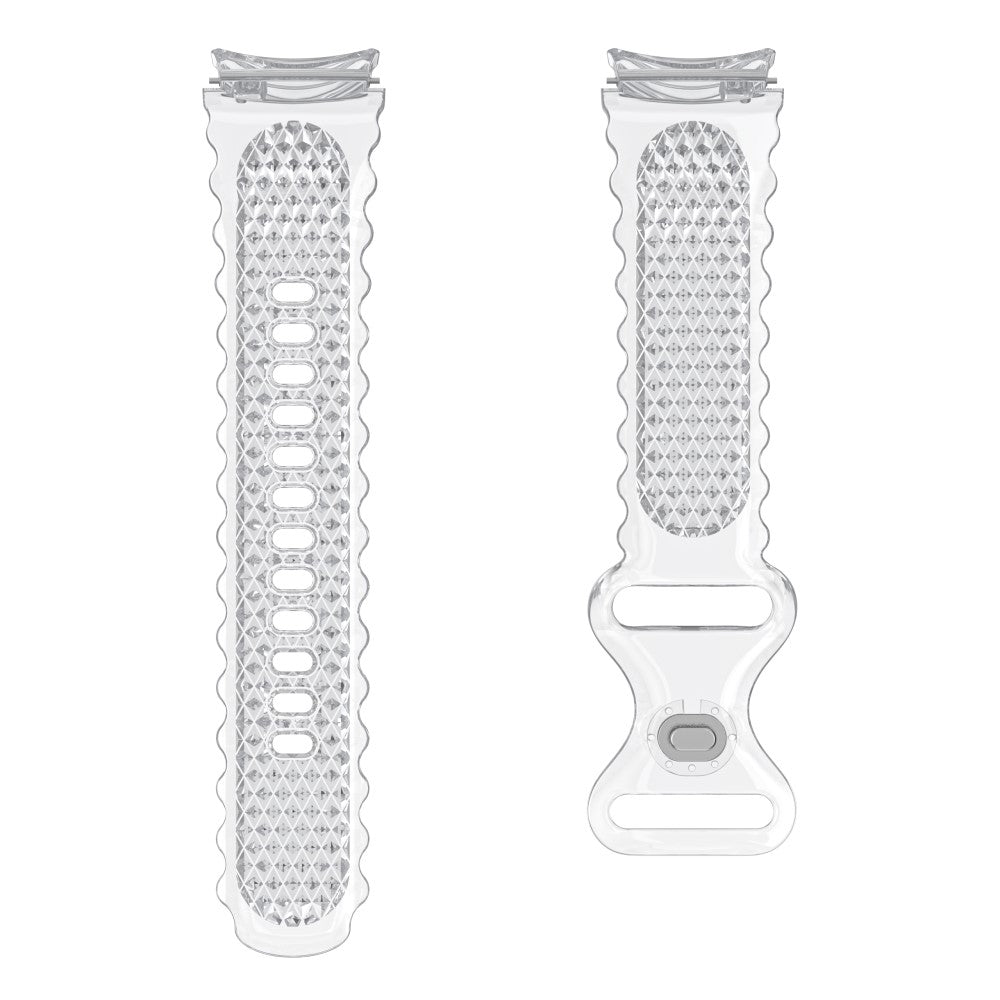 Rigtigt Elegant Silikone Universal Rem passer til Samsung Smartwatch - Gennemsigtig#serie_2