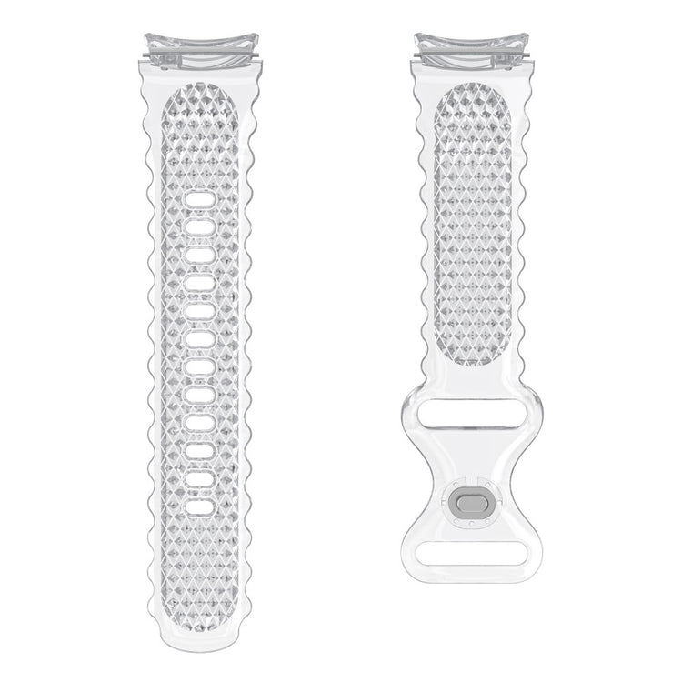 Rigtigt Elegant Silikone Universal Rem passer til Samsung Smartwatch - Gennemsigtig#serie_2