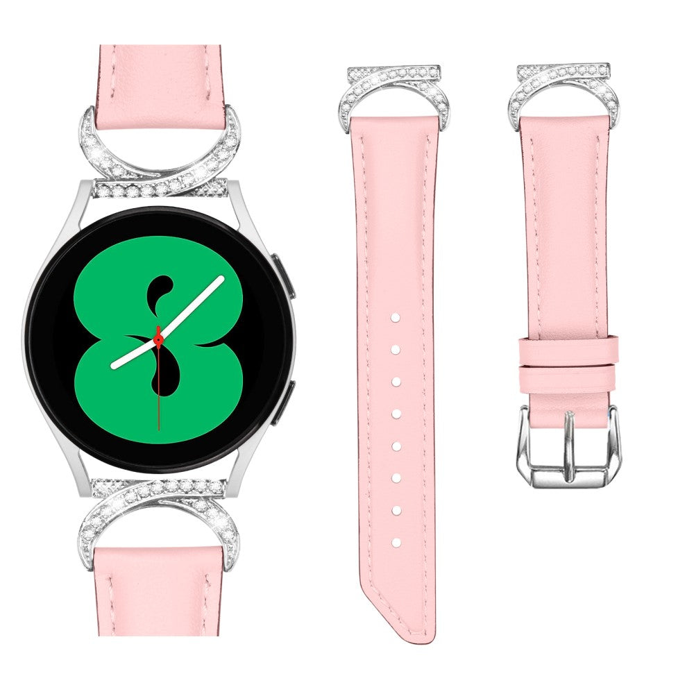Meget Smuk Kunstlæder Universal Rem passer til Samsung Smartwatch - Pink#serie_2