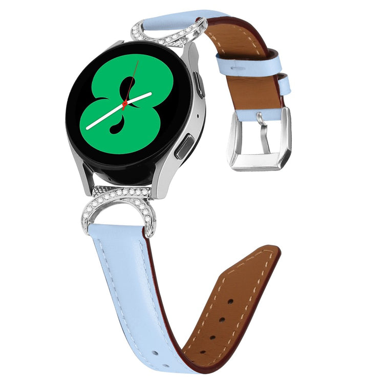 Meget Smuk Kunstlæder Universal Rem passer til Samsung Smartwatch - Blå#serie_4
