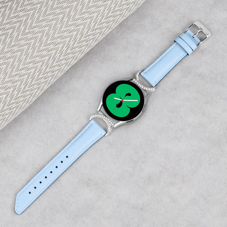 Meget Smuk Kunstlæder Universal Rem passer til Samsung Smartwatch - Blå#serie_4