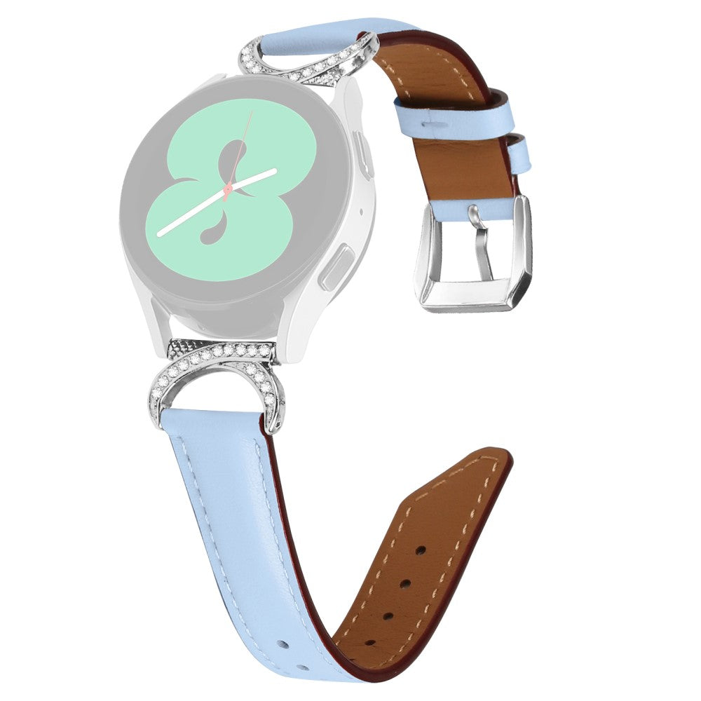Meget Smuk Kunstlæder Universal Rem passer til Samsung Smartwatch - Blå#serie_4