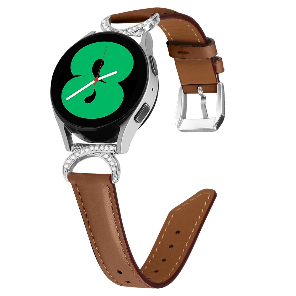 Meget Smuk Kunstlæder Universal Rem passer til Samsung Smartwatch - Brun#serie_6