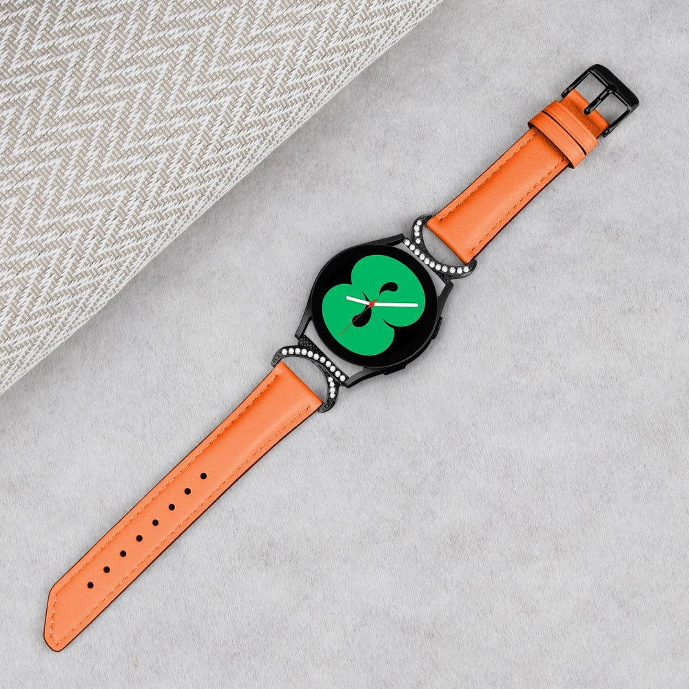 Vildt Flot Kunstlæder Universal Rem passer til Samsung Smartwatch - Orange#serie_1
