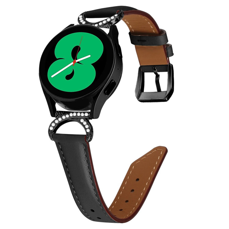 Vildt Flot Kunstlæder Universal Rem passer til Samsung Smartwatch - Sort#serie_3