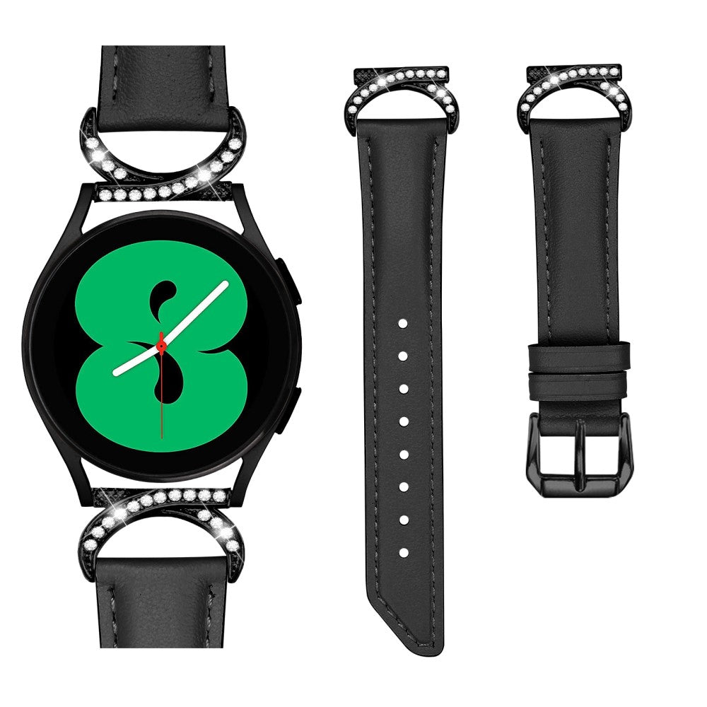 Vildt Flot Kunstlæder Universal Rem passer til Samsung Smartwatch - Sort#serie_3