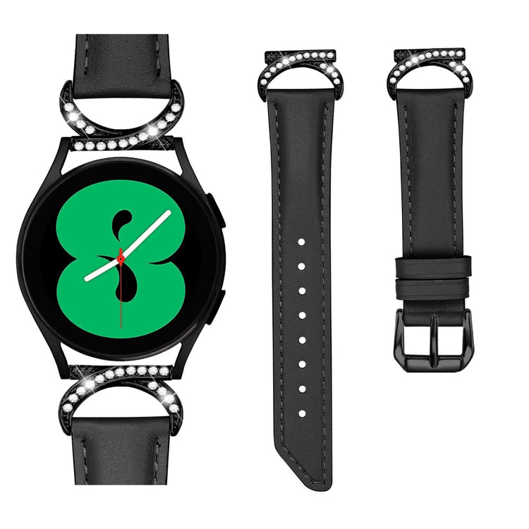 Vildt Flot Kunstlæder Universal Rem passer til Samsung Smartwatch - Sort#serie_3