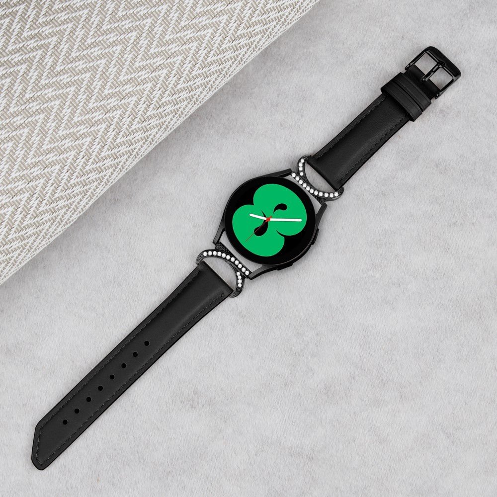 Vildt Flot Kunstlæder Universal Rem passer til Samsung Smartwatch - Sort#serie_3