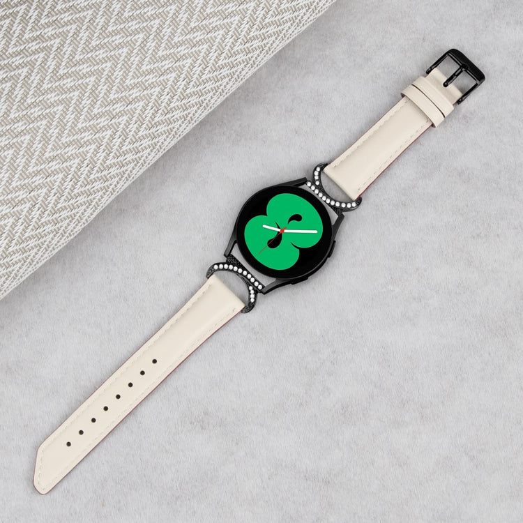 Vildt Flot Kunstlæder Universal Rem passer til Samsung Smartwatch - Hvid#serie_5