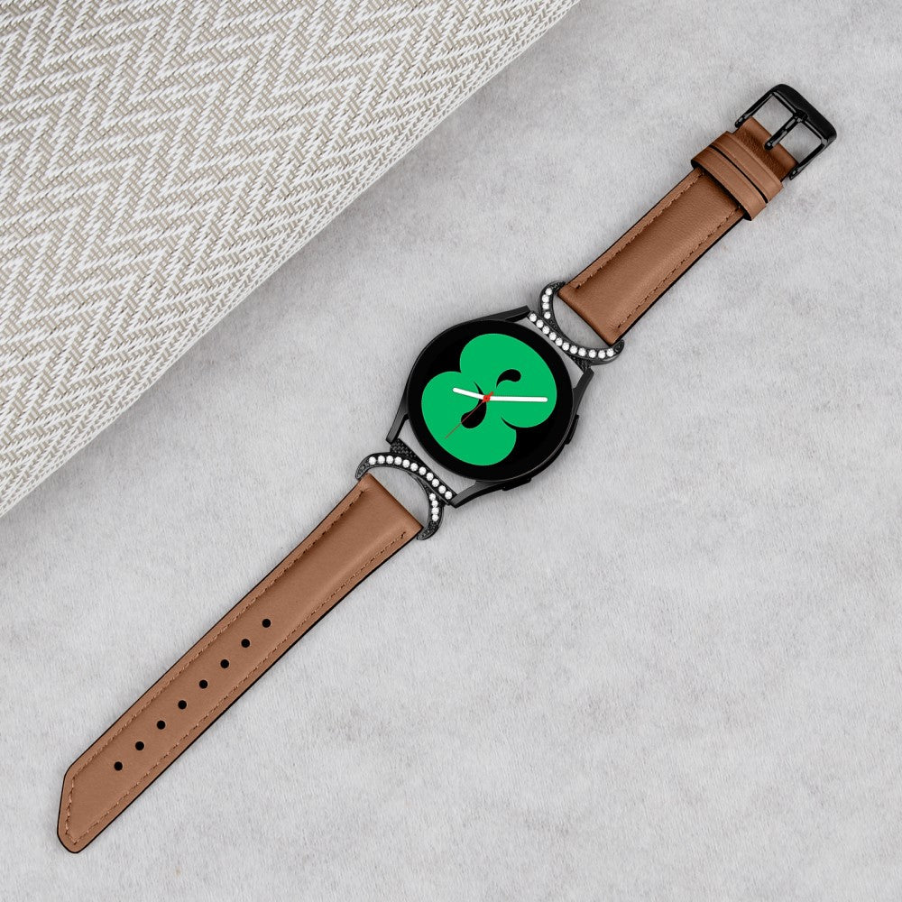Vildt Flot Kunstlæder Universal Rem passer til Samsung Smartwatch - Brun#serie_6