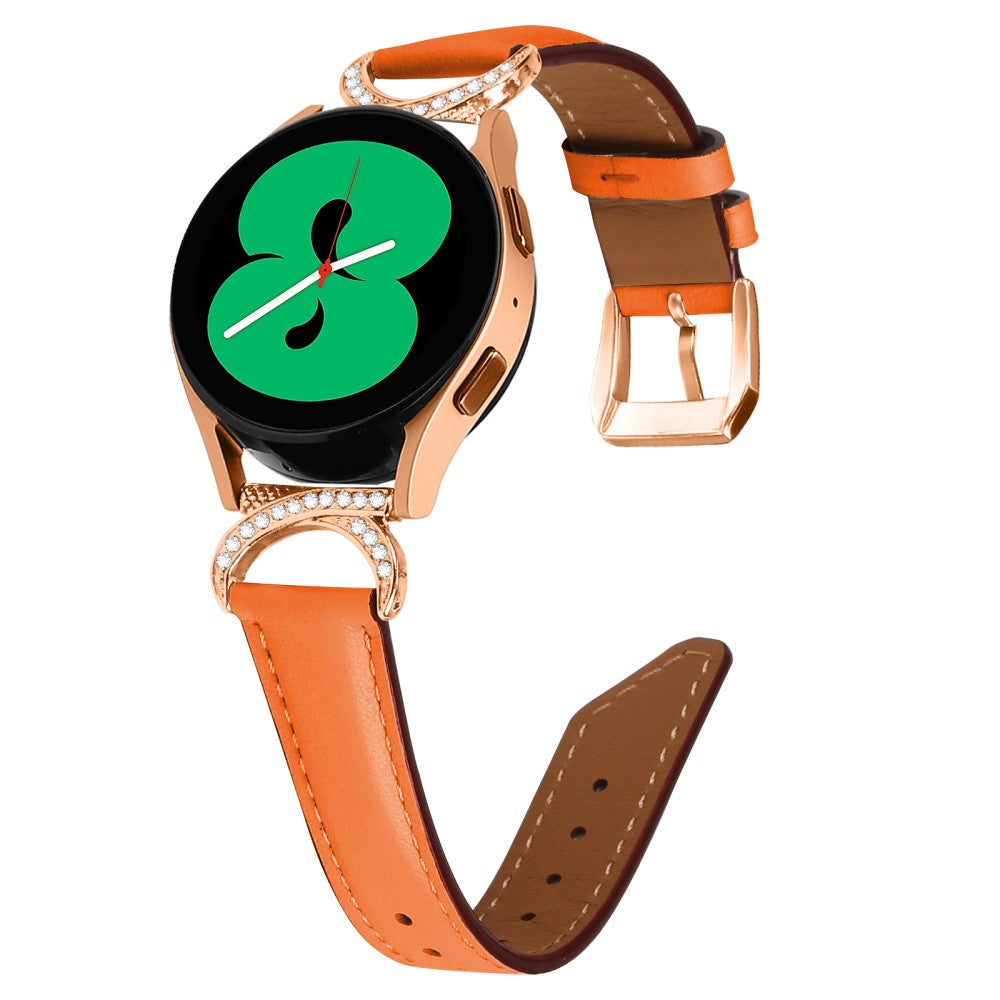 Vildt Holdbart Kunstlæder Universal Rem passer til Samsung Smartwatch - Orange#serie_1