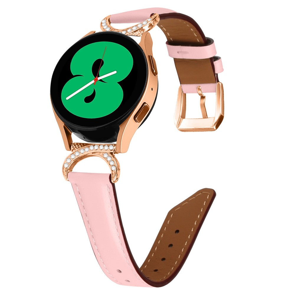 Vildt Holdbart Kunstlæder Universal Rem passer til Samsung Smartwatch - Pink#serie_2