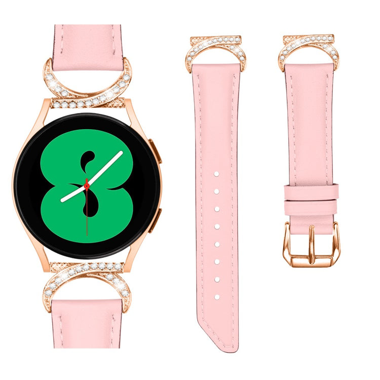 Vildt Holdbart Kunstlæder Universal Rem passer til Samsung Smartwatch - Pink#serie_2