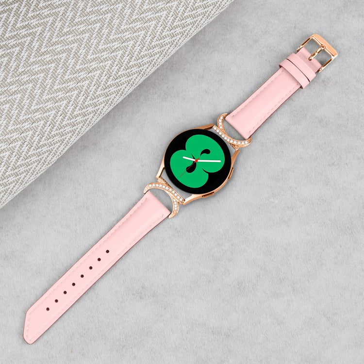 Vildt Holdbart Kunstlæder Universal Rem passer til Samsung Smartwatch - Pink#serie_2