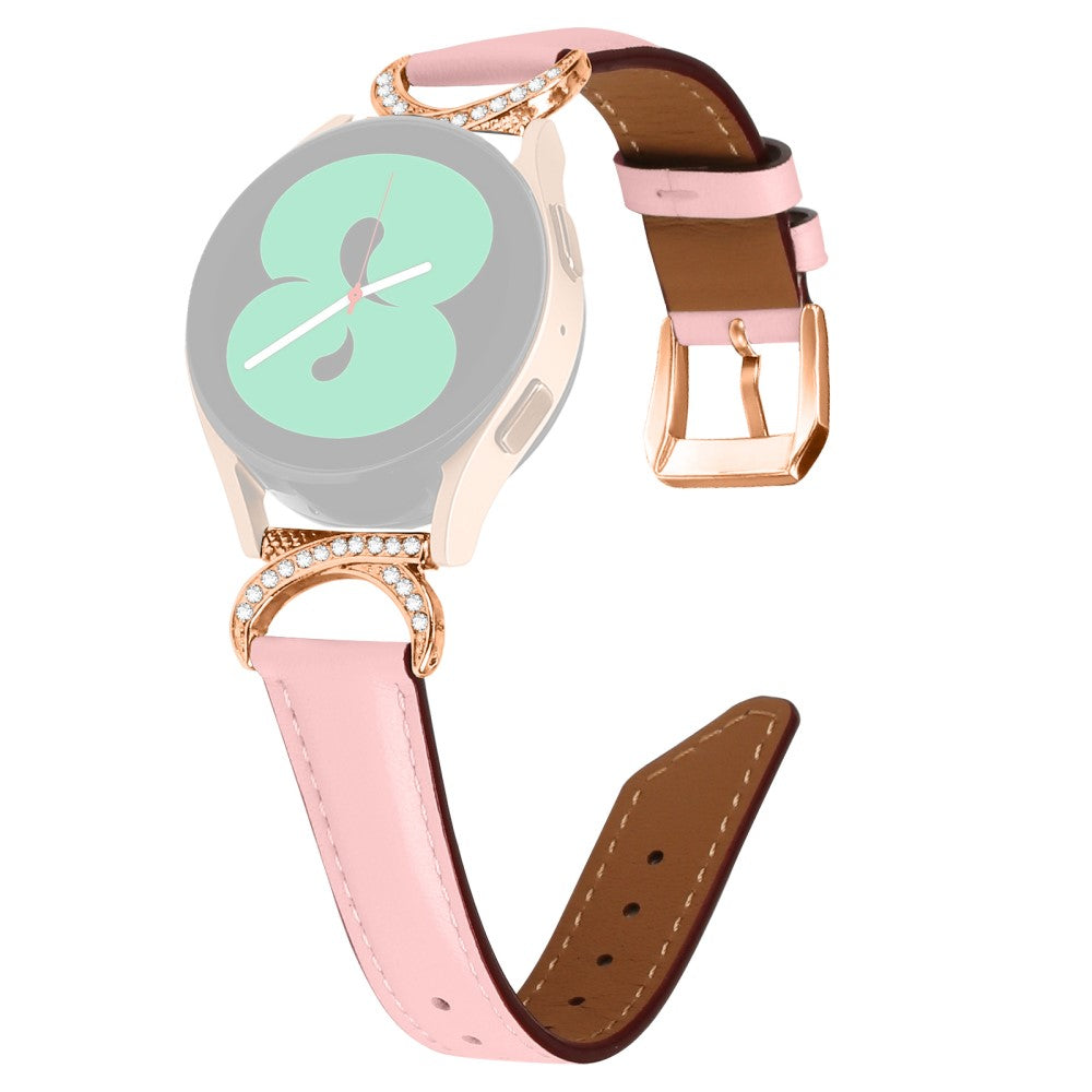 Vildt Holdbart Kunstlæder Universal Rem passer til Samsung Smartwatch - Pink#serie_2