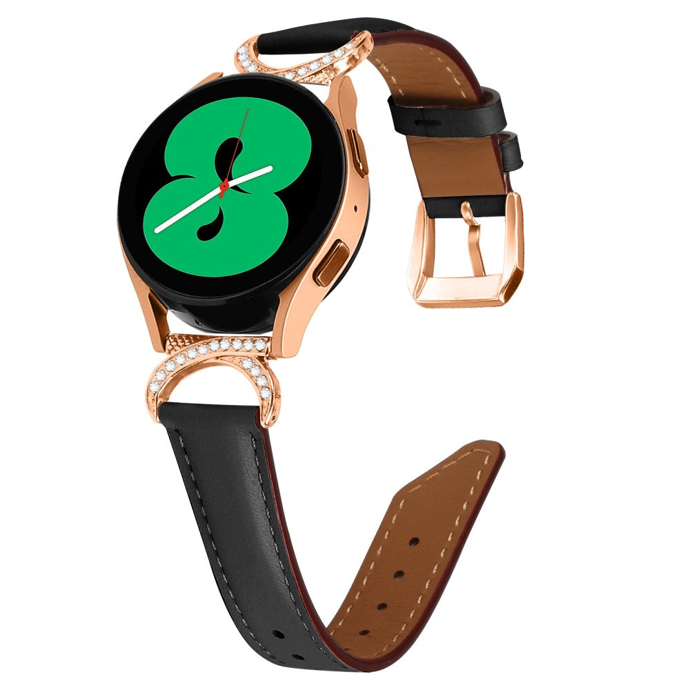 Vildt Holdbart Kunstlæder Universal Rem passer til Samsung Smartwatch - Sort#serie_3