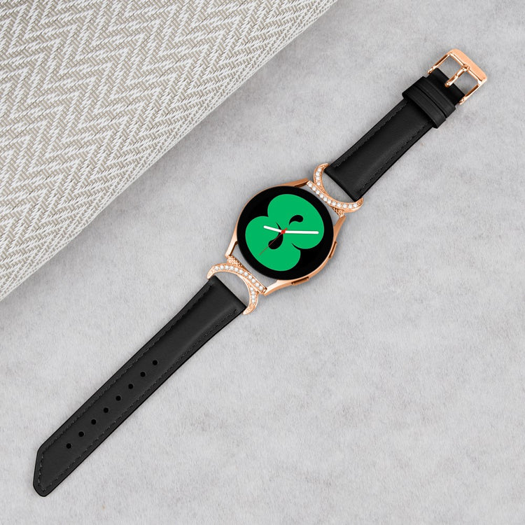 Vildt Holdbart Kunstlæder Universal Rem passer til Samsung Smartwatch - Sort#serie_3