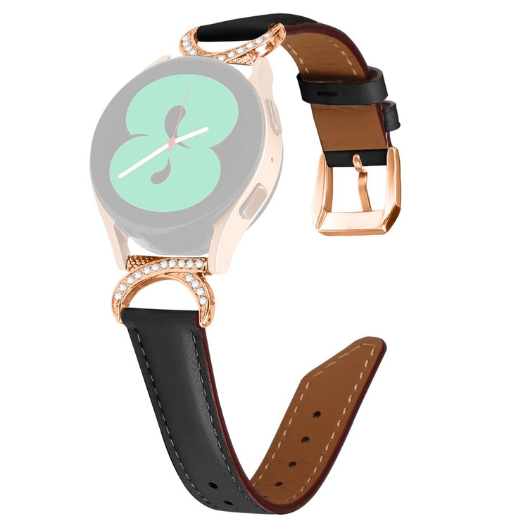 Vildt Holdbart Kunstlæder Universal Rem passer til Samsung Smartwatch - Sort#serie_3