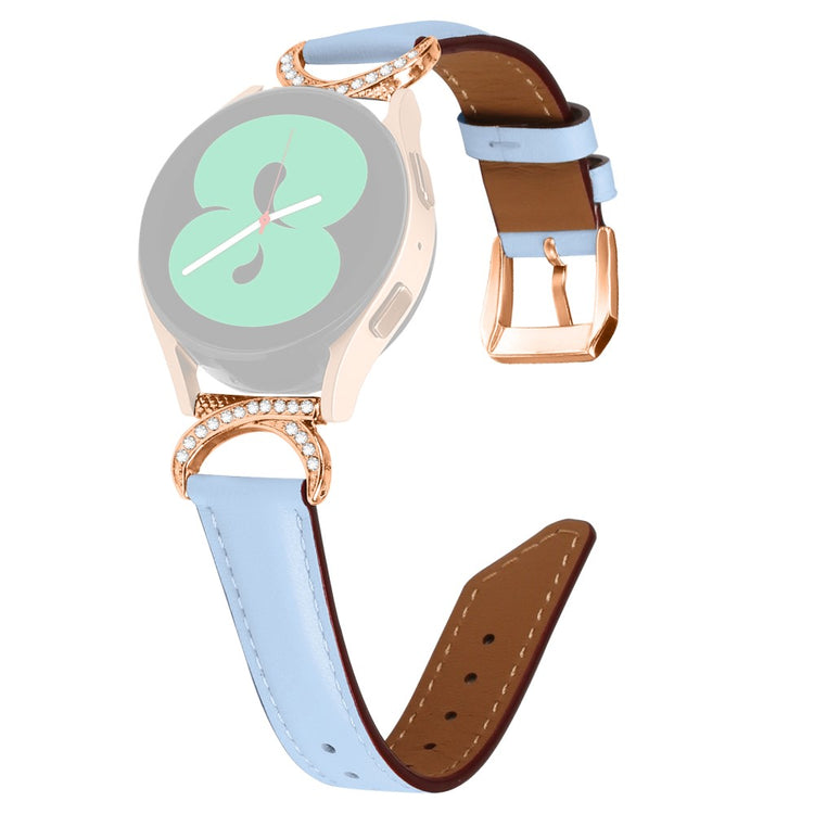 Vildt Holdbart Kunstlæder Universal Rem passer til Samsung Smartwatch - Blå#serie_4