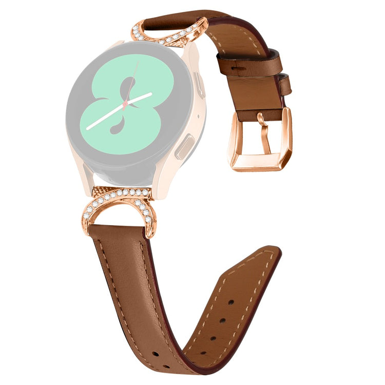Vildt Holdbart Kunstlæder Universal Rem passer til Samsung Smartwatch - Brun#serie_6