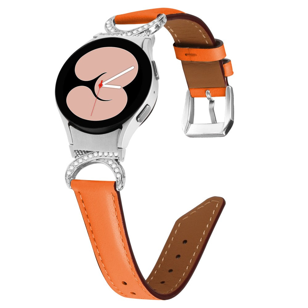 Vildt Rart Kunstlæder Universal Rem passer til Samsung Smartwatch - Orange#serie_1