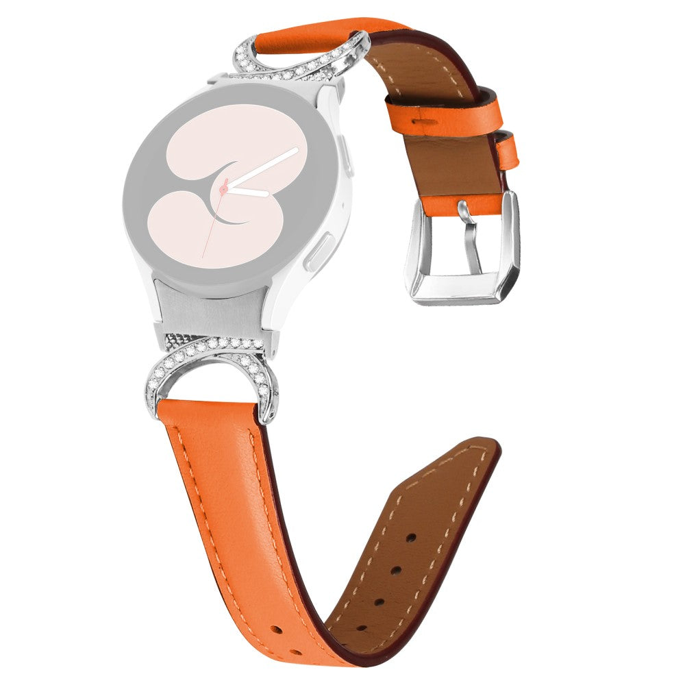 Vildt Rart Kunstlæder Universal Rem passer til Samsung Smartwatch - Orange#serie_1