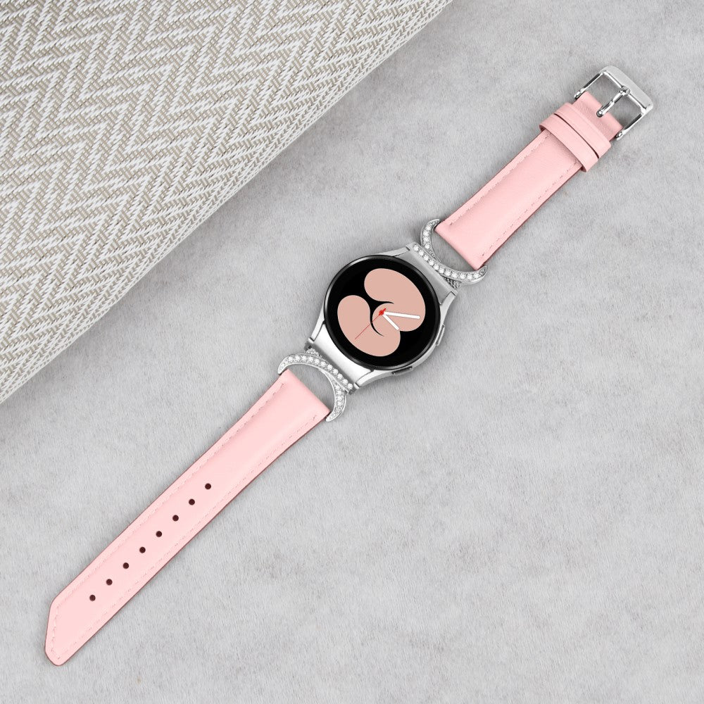 Vildt Rart Kunstlæder Universal Rem passer til Samsung Smartwatch - Pink#serie_2