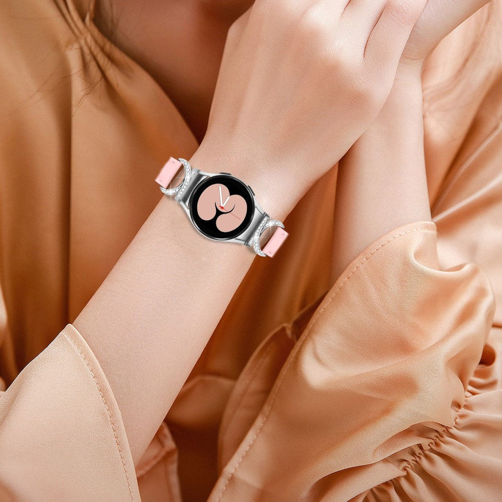 Vildt Rart Kunstlæder Universal Rem passer til Samsung Smartwatch - Pink#serie_2