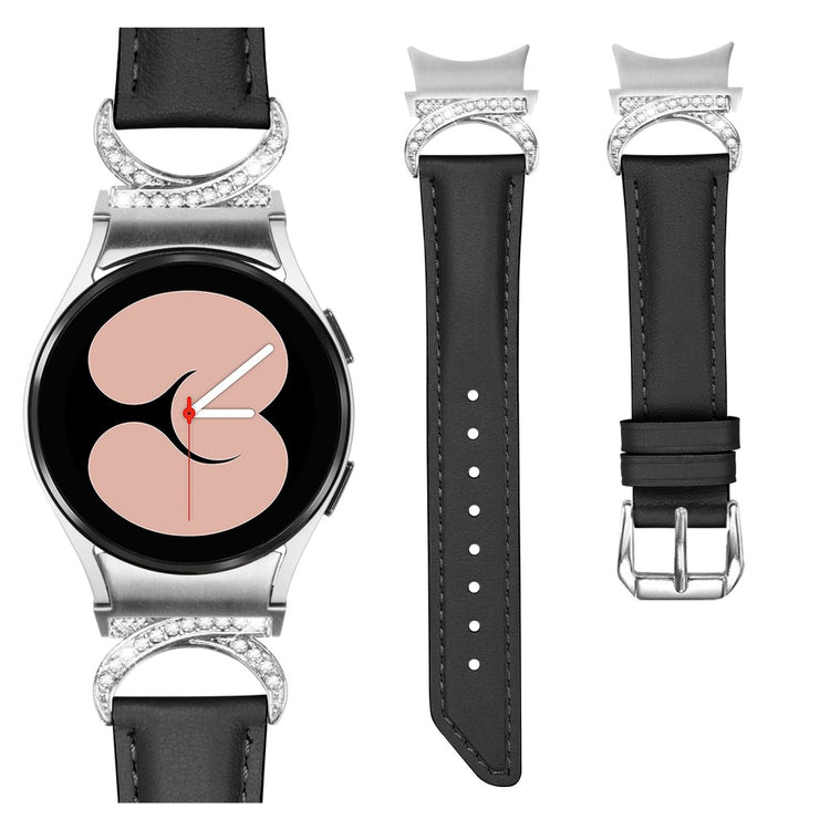 Vildt Rart Kunstlæder Universal Rem passer til Samsung Smartwatch - Sort#serie_3