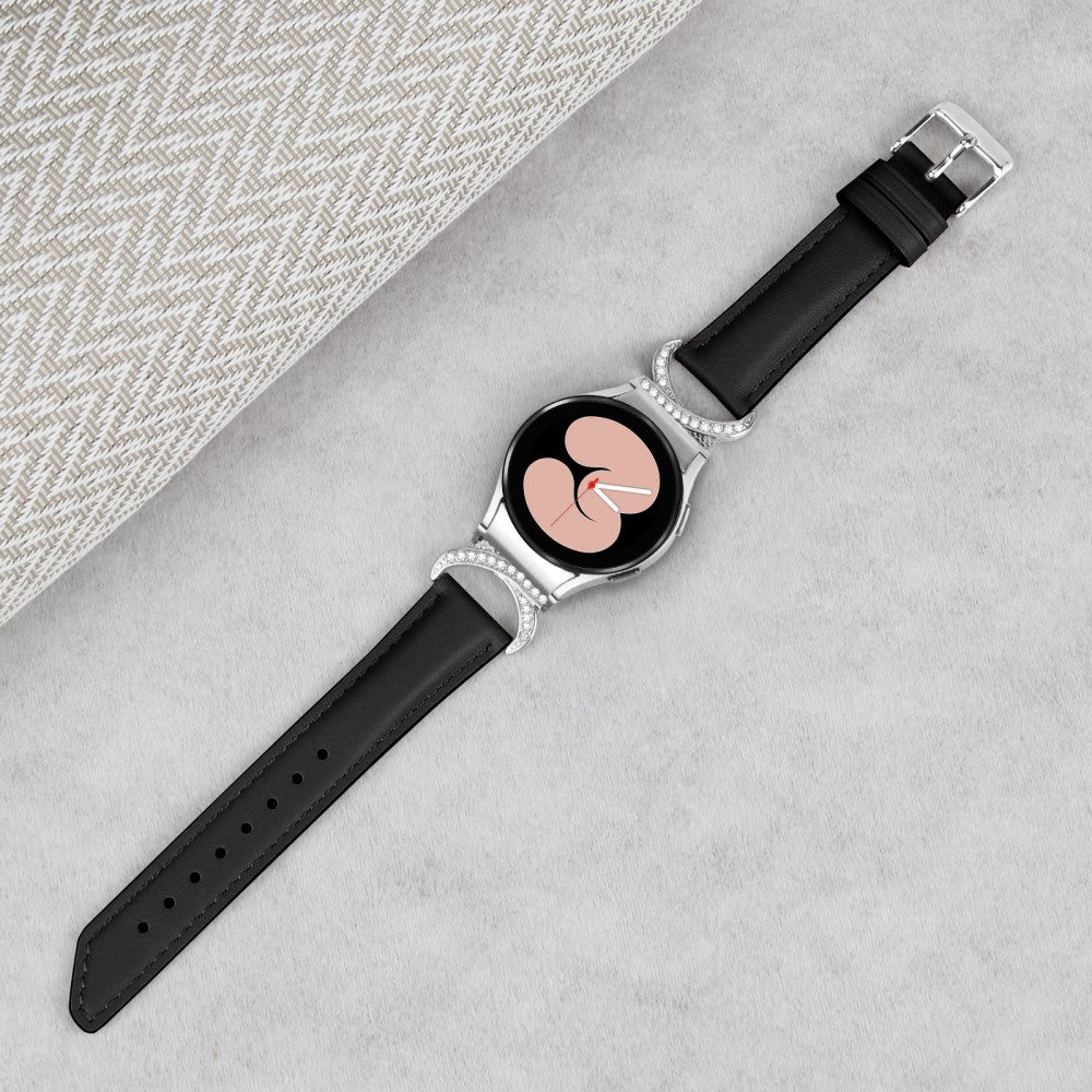 Vildt Rart Kunstlæder Universal Rem passer til Samsung Smartwatch - Sort#serie_3