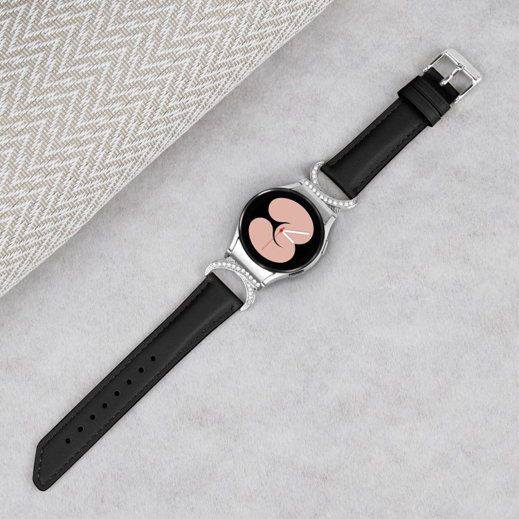 Vildt Rart Kunstlæder Universal Rem passer til Samsung Smartwatch - Sort#serie_3