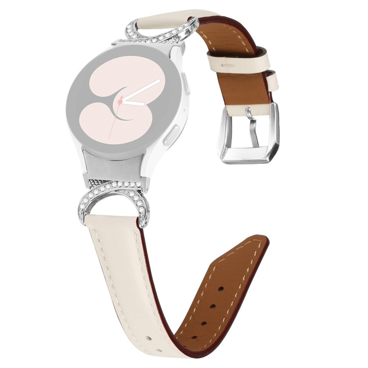 Vildt Rart Kunstlæder Universal Rem passer til Samsung Smartwatch - Hvid#serie_5