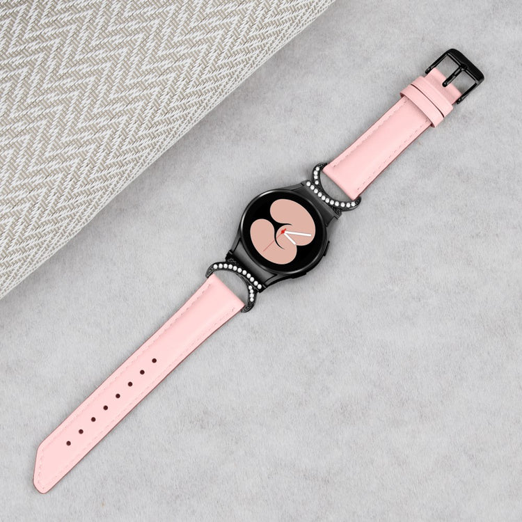 Rigtigt Nydelig Kunstlæder Universal Rem passer til Samsung Smartwatch - Pink#serie_2