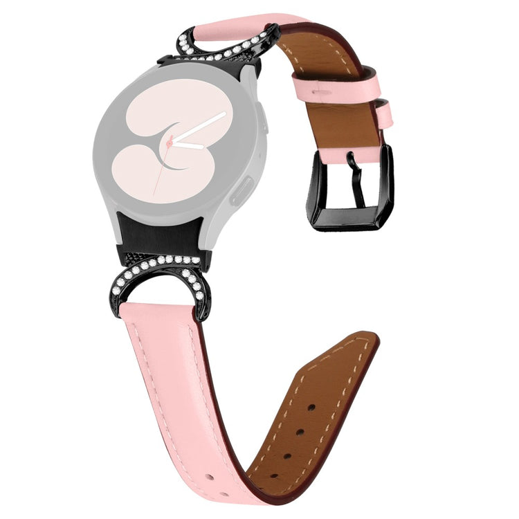 Rigtigt Nydelig Kunstlæder Universal Rem passer til Samsung Smartwatch - Pink#serie_2