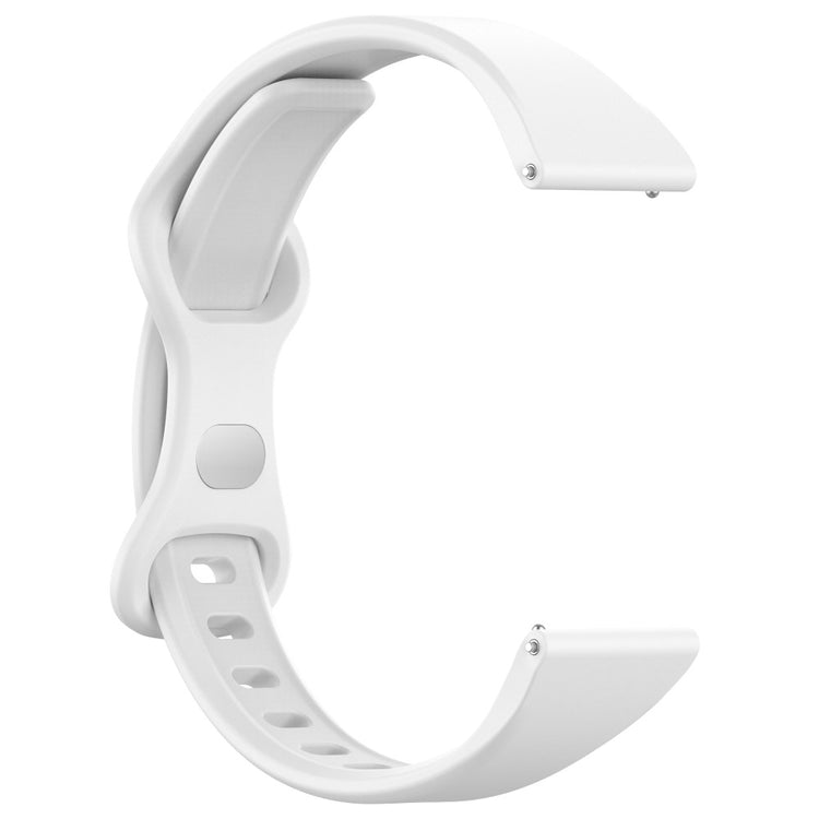 Rigtigt Rart Silikone Universal Rem passer til Smartwatch - Hvid#serie_2